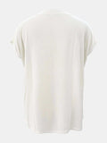 Full Size Round Neck Cap Sleeve T-Shirt - Trendsi - Flyclothing LLC