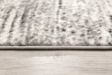 3' X 15' Grey Abstract Power Loom Stain Resistant Area Rug - Homeroots - Flyclothing LLC
