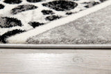 7' X 9' Grey Geometric Power Loom Stain Resistant Area Rug - Homeroots - Flyclothing LLC