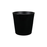11" Black Recycled Plastic Indoor Outdoor Round Pot Planter - Homeroots - Flyclothing LLC