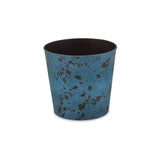 11" Blue Recycled Plastic Indoor Outdoor Round Pot Planter - Homeroots - Flyclothing LLC