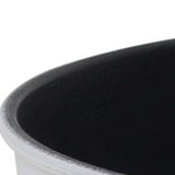 11" White Recycled Plastic Indoor Outdoor Round Pot Planter - Homeroots - Flyclothing LLC