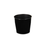 9" Black Recycled Plastic Indoor Outdoor Round Pot Planter - Homeroots - Flyclothing LLC