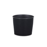 7" Black Recycled Plastic Indoor Outdoor Round Pot Planter - Homeroots - Flyclothing LLC
