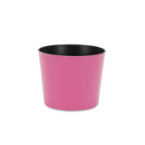 7" Hot Pink Recycled Plastic Indoor Outdoor Round Pot Planter - Homeroots - Flyclothing LLC