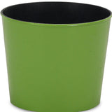 7" Lime Green Recycled Plastic Indoor Outdoor Round Pot Planter - Homeroots - Flyclothing LLC