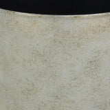 7" Silver Recycled Plastic Indoor Outdoor Round Nursery Pot - Homeroots - Flyclothing LLC