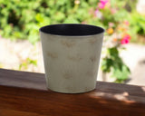 7" Gray Recycled Plastic Indoor Outdoor Round Pot Planter - Homeroots - Flyclothing LLC