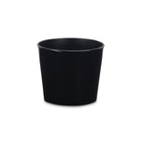 6" Black Recycled Plastic Indoor Outdoor Round Pot Planter - Homeroots - Flyclothing LLC