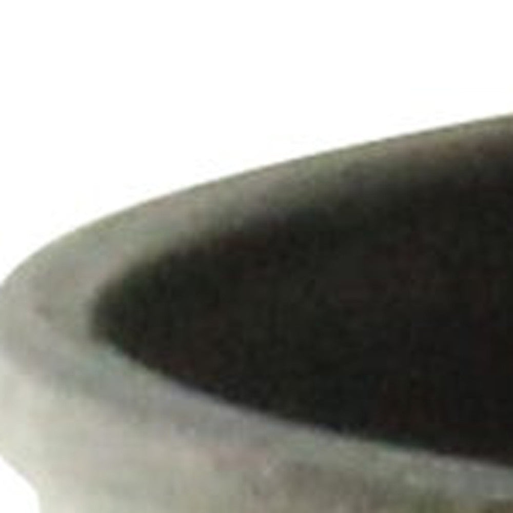 6" Gray Recycled Plastic Indoor Outdoor Round Pot Planter - Homeroots - Flyclothing LLC