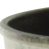 6" Gray Recycled Plastic Indoor Outdoor Round Pot Planter - Homeroots - Flyclothing LLC