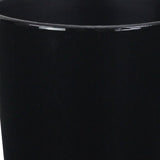 5" Black Recycled Plastic Indoor Outdoor Round Pot Planter - Homeroots - Flyclothing LLC