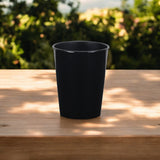 5" Black Recycled Plastic Indoor Outdoor Round Pot Planter - Homeroots - Flyclothing LLC