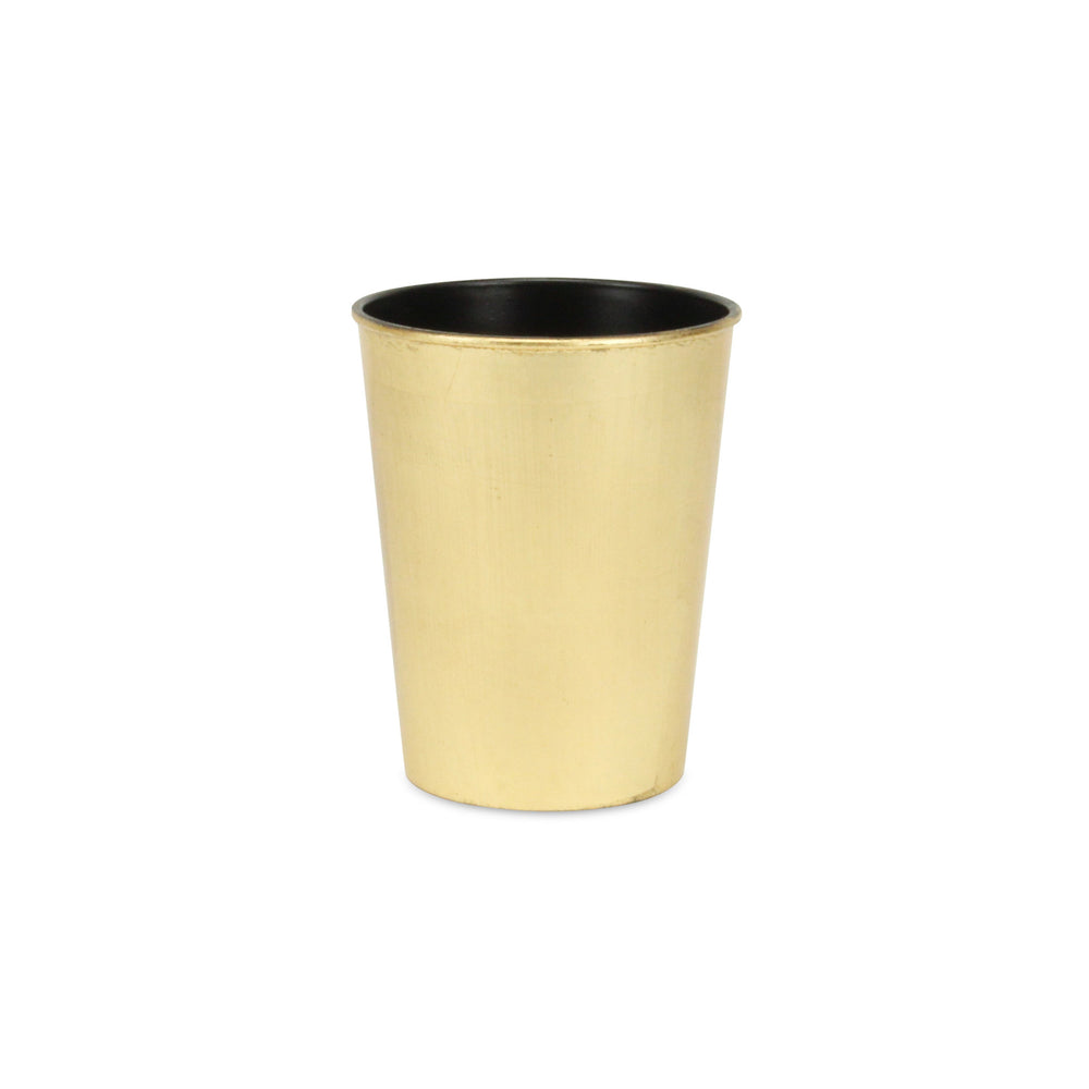 5" Gold Recycled Plastic Indoor Outdoor Round Pot Planter - Homeroots - Flyclothing LLC