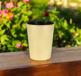 5" Gold Recycled Plastic Indoor Outdoor Round Pot Planter - Homeroots - Flyclothing LLC