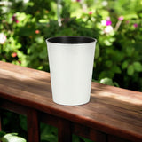 5" Silver Recycled Plastic Indoor Outdoor Round Pot Planter - Homeroots - Flyclothing LLC