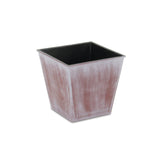 5" Brown and Ivory Abstract Recycled Plastic Indoor Outdoor Rectangular Pot Planter - Homeroots - Flyclothing LLC