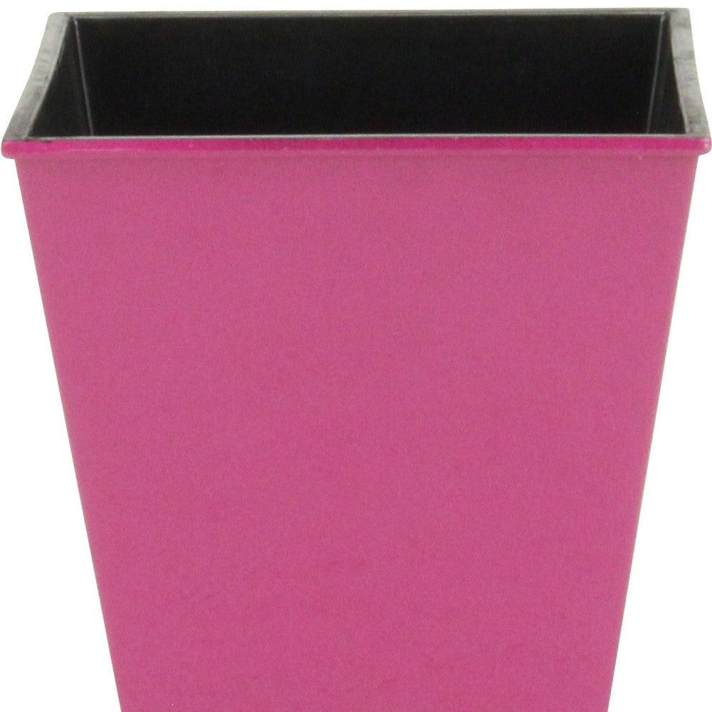 5" Hot Pink Recycled Plastic Indoor Outdoor Rectangular Nursery Pot - Homeroots - Flyclothing LLC