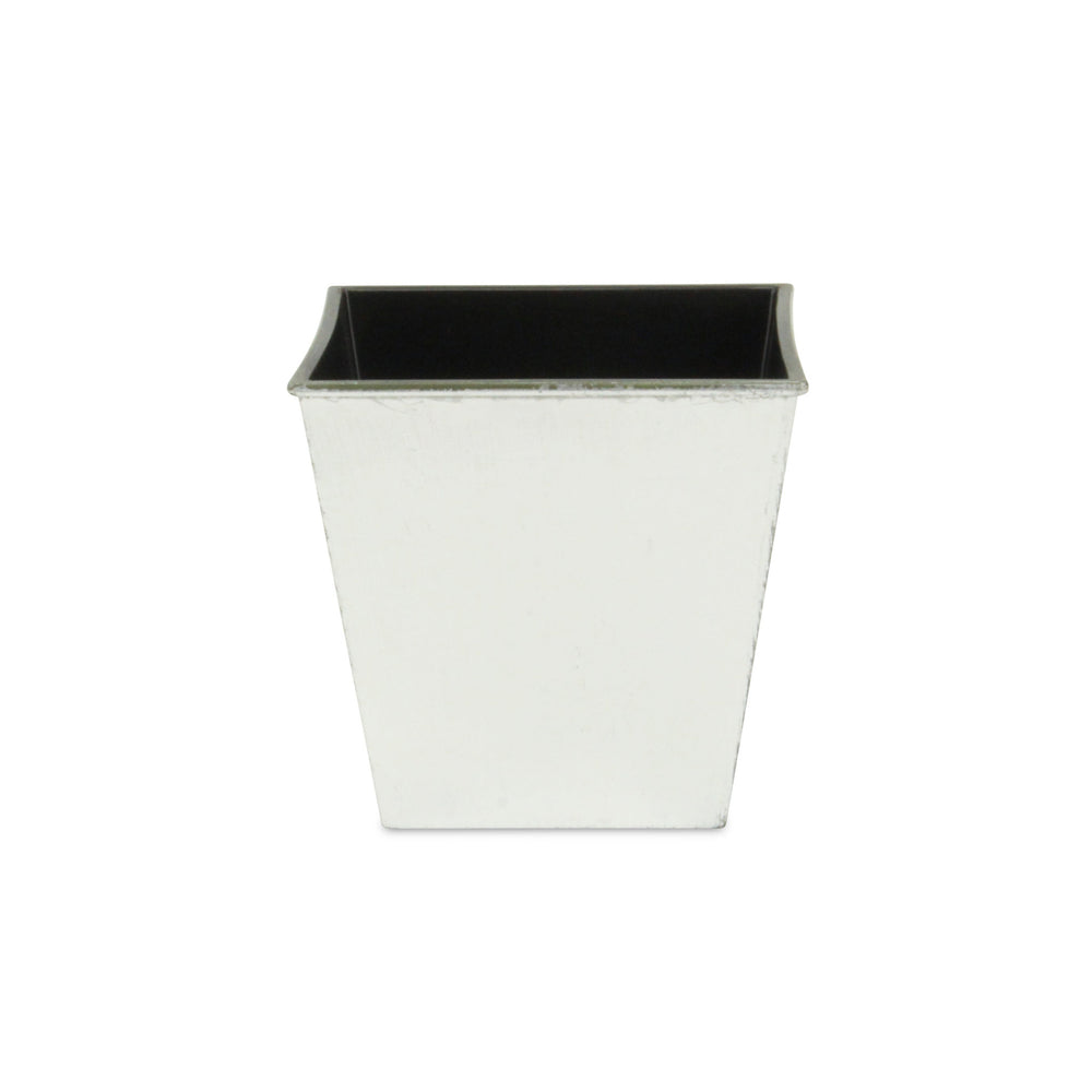 5" Silver Recycled Plastic Indoor Outdoor Square Nursery Pot - Homeroots - Flyclothing LLC