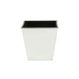 5" Silver Recycled Plastic Indoor Outdoor Square Nursery Pot - Homeroots - Flyclothing LLC