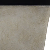 7" Gray Recycled Plastic Indoor Outdoor Square Pot Planter - Homeroots - Flyclothing LLC