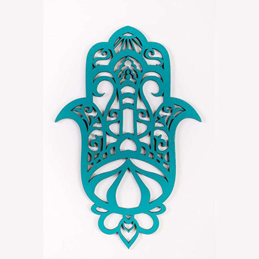 Turquoise Solid Wood Geometric Shapes Wall Decor - Homeroots - Flyclothing LLC
