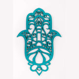 Turquoise Solid Wood Geometric Shapes Wall Decor - Homeroots - Flyclothing LLC