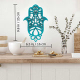 Turquoise Solid Wood Geometric Shapes Wall Decor - Homeroots - Flyclothing LLC