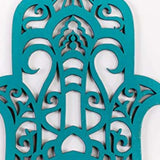 Turquoise Solid Wood Geometric Shapes Wall Decor - Homeroots - Flyclothing LLC