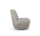 31" Grey 100% Polyester Solid Color Lounge Chair - Homeroots