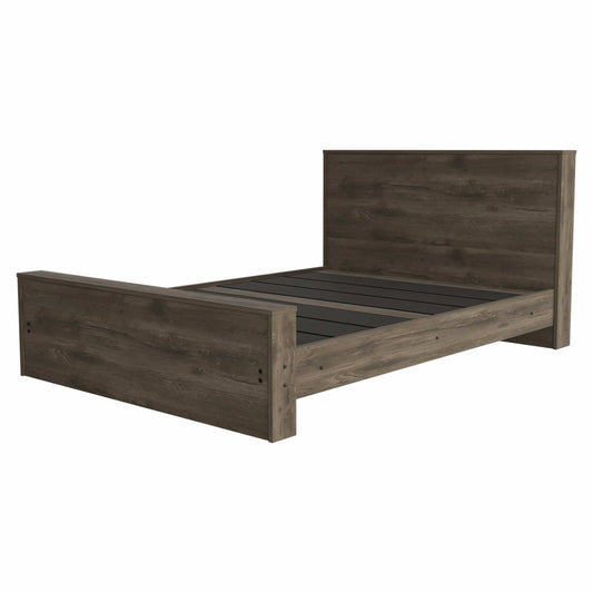 Full Dark Brown Bed - Homeroots - Flyclothing LLC