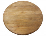 42" Natural Solid Wood Pedestal Base Round Top Dining Table - Homeroots - Flyclothing LLC