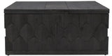 40" Dark Gray Solid Wood Square Distressed Coffee Table - Homeroots - Flyclothing LLC