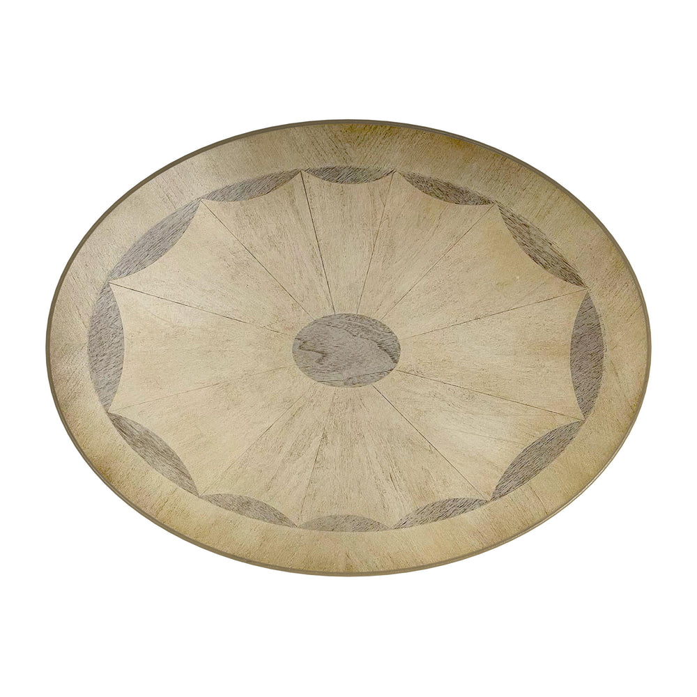 26" Beige Manufactured Wood Oval End Table With Drawer And Shelf - Homeroots - Flyclothing LLC