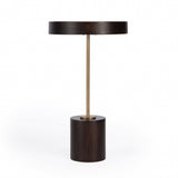 22" Black And Rosegold Solid Wood Round End Table - Homeroots - Flyclothing LLC