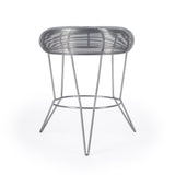 18" Silver Wire Round End Table - Homeroots - Flyclothing LLC