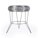 18" Silver Wire Round End Table - Homeroots - Flyclothing LLC