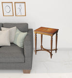 25" Medium Brown Manufactured Wood Rectangular End Table - Homeroots