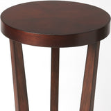 24" Cherry Manufactured Wood Round End Table - Homeroots - Flyclothing LLC