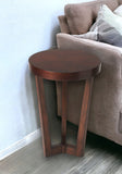 24" Cherry Manufactured Wood Round End Table - Homeroots - Flyclothing LLC