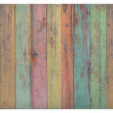 2' X 4' Distressed Aqua Green And Pink Printed Vinyl Area Rug With UV Protection - Homeroots - Flyclothing LLC