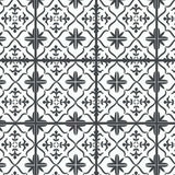 2' X 4' Dark Gray And White Tile Printed Vinyl Area Rug with UV Protection - Homeroots - Flyclothing LLC