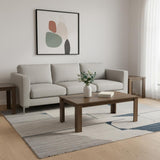 Set of Three 44" Dark Brown Coffee Table