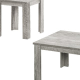 Set of Three 44" Gray Coffee Table
