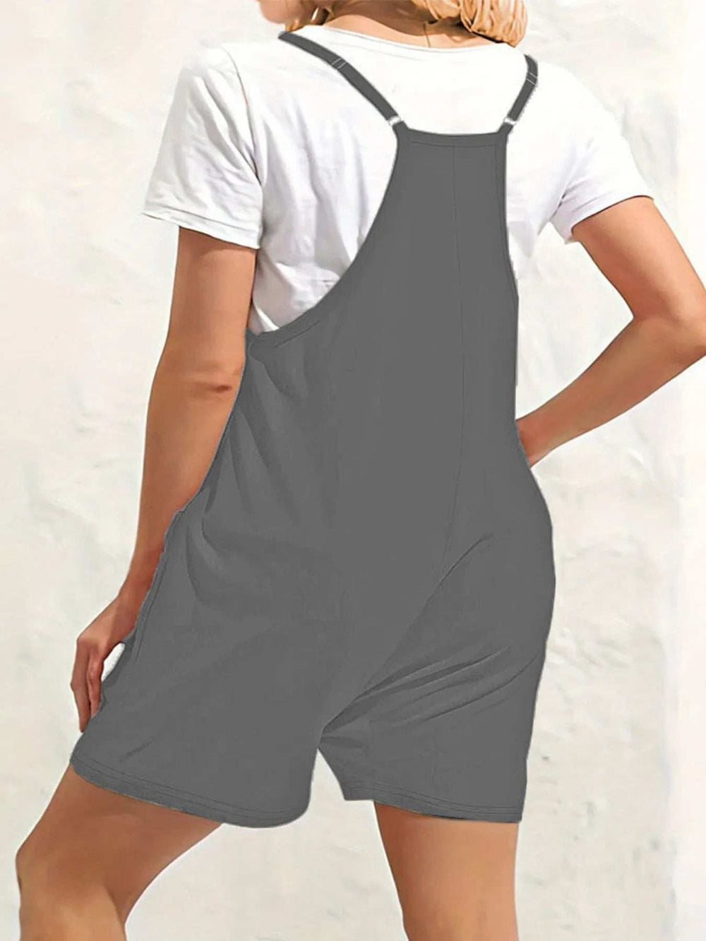 Full Size Scoop Neck Spaghetti Strap Overalls Plus Size - Trendsi - Flyclothing LLC