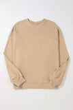 Plus Size Round Neck Long Sleeve Sweatshirt - Trendsi - Flyclothing LLC