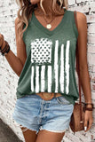 US Flag V-Neck Tank - Trendsi - Flyclothing LLC
