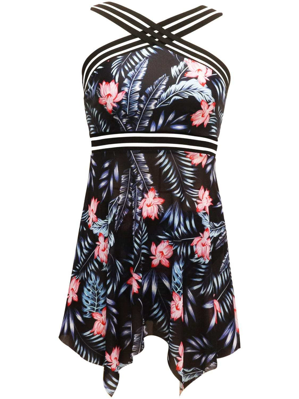 Cutout Printed Two-Piece Swim Set - Trendsi - Flyclothing LLC