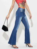 Mid-Rise Waist Bootcut Jeans - Trendsi - Flyclothing LLC