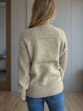 Turtleneck Long Sleeve Sweater - Trendsi - Flyclothing LLC